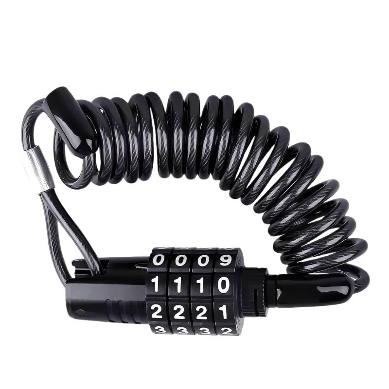 X-Tiger Password Bicycle Lock 1.5M Extend Cable Bike Lock Anti-Theft Password Lock 4 Digit Code Combination Bicycle Accessories-WAYBIKER