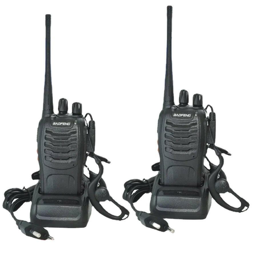 2Pcs/Lot Baofeng BF-888S Walkie Talkie Two-way Radio Set BF 888s UHF 400-470MHz 16CH Walkie-talkie Radios Transceiver-WAYBIKER