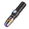 365nm UV Flashlight USB Rechargeable Money Pet Urine Ore Cat Tinea Leakage Scorpion fluorescent Invisible Ink Marker Check light-WAYBIKER