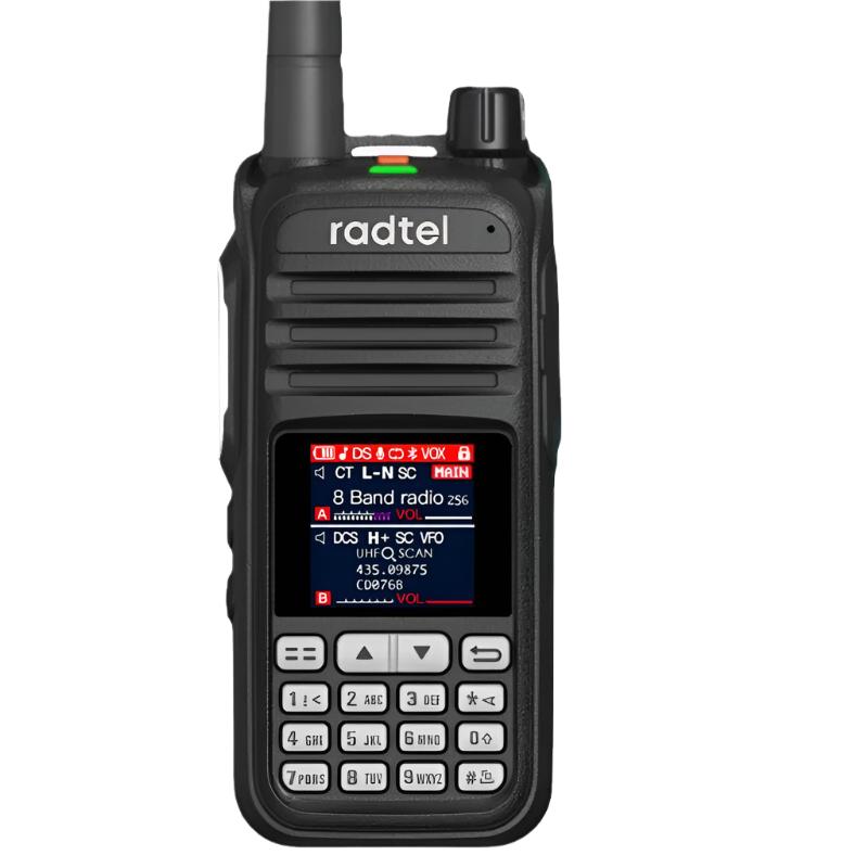 Radtel RT-420 6 Bands Amateur Ham Two Way Radio 256CH Air Band Walkie Talkie NOAA VOX USB SOS LCD Color Police Scanner Aviation-WAYBIKER