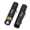 365nm/395nm Uv flashlight Invisible Blacklight Ultraviolet Torch PenLight Money Pet Stains Money Marker Checker Use AA battery-WAYBIKER