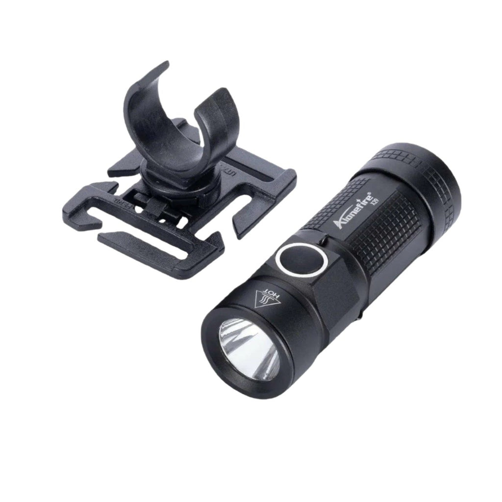 360 Swivel U Ring Clip XPG LED Portable Mini Flashlight 12 Hours Work Outdoor Backpack Hat Pocket Hiking Torch C123A Battery-WAYBIKER