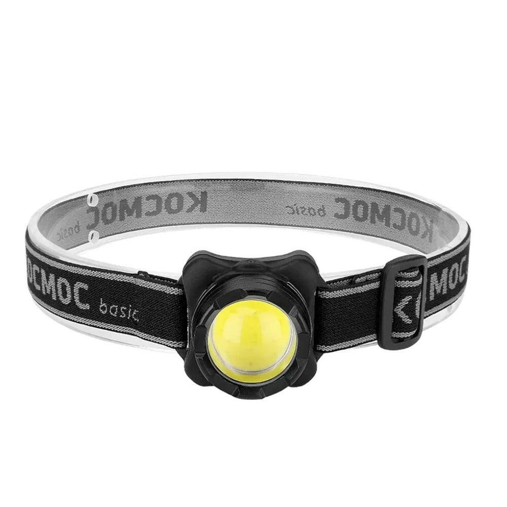 Portable LED COB Headlamp Built-in Battery USB Rechargeable Head Torch White Red Flashlight Outdoor Camping Fishing Headlight-WAYBIKER