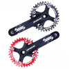 ZEROING Bicycle Crankset 104BCD Mountain Bike Square Hole Crank 170mm Narrow Chainrings 32T 34T 36T 38T Sprocket MTB Crankset-WAYBIKER