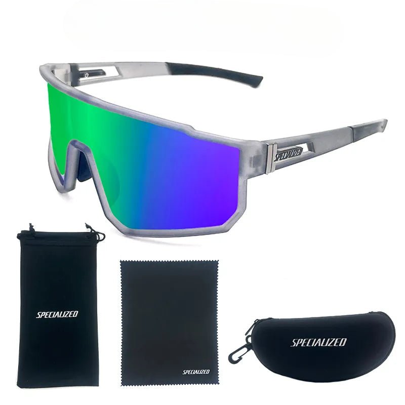 UV400 Sport Eyewear Mountain Bike Sport Cycling Glasses Outdoor Cycling Goggles Men Cycling Sunglasses MTB Sunglasses 1lens-WAYBIKER