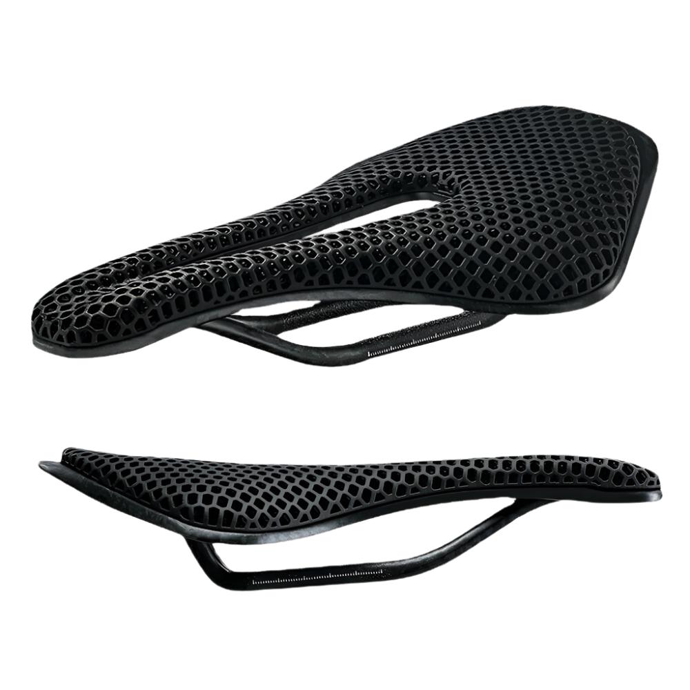 RYET 3D Printed Bicycle Saddle Ultralight Carbon Fiber Hollow Comfortable Breathable MTB Gravel Road bike Cycling Seat Parts-WAYBIKER