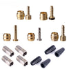 ZTTO 4 Set MTB Bicycle Hydraulic Disc Brake Oil Hose Connector Mountain Bike Cable Insert And Olive Locking Bolt Set BH59 BH90-WAYBIKER