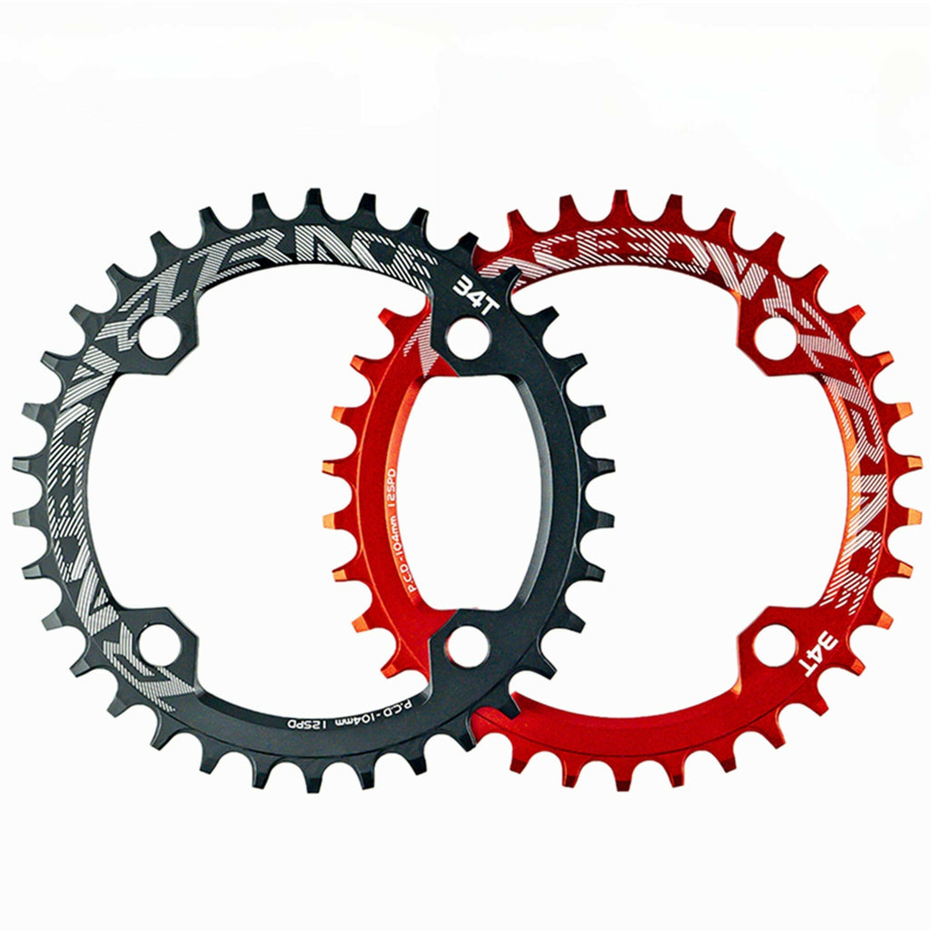 ZRACE Chainrings Chainwheels 32T/34T/36T/38T BCD104, Narrow Width tooth AL7075 CNC for MTB