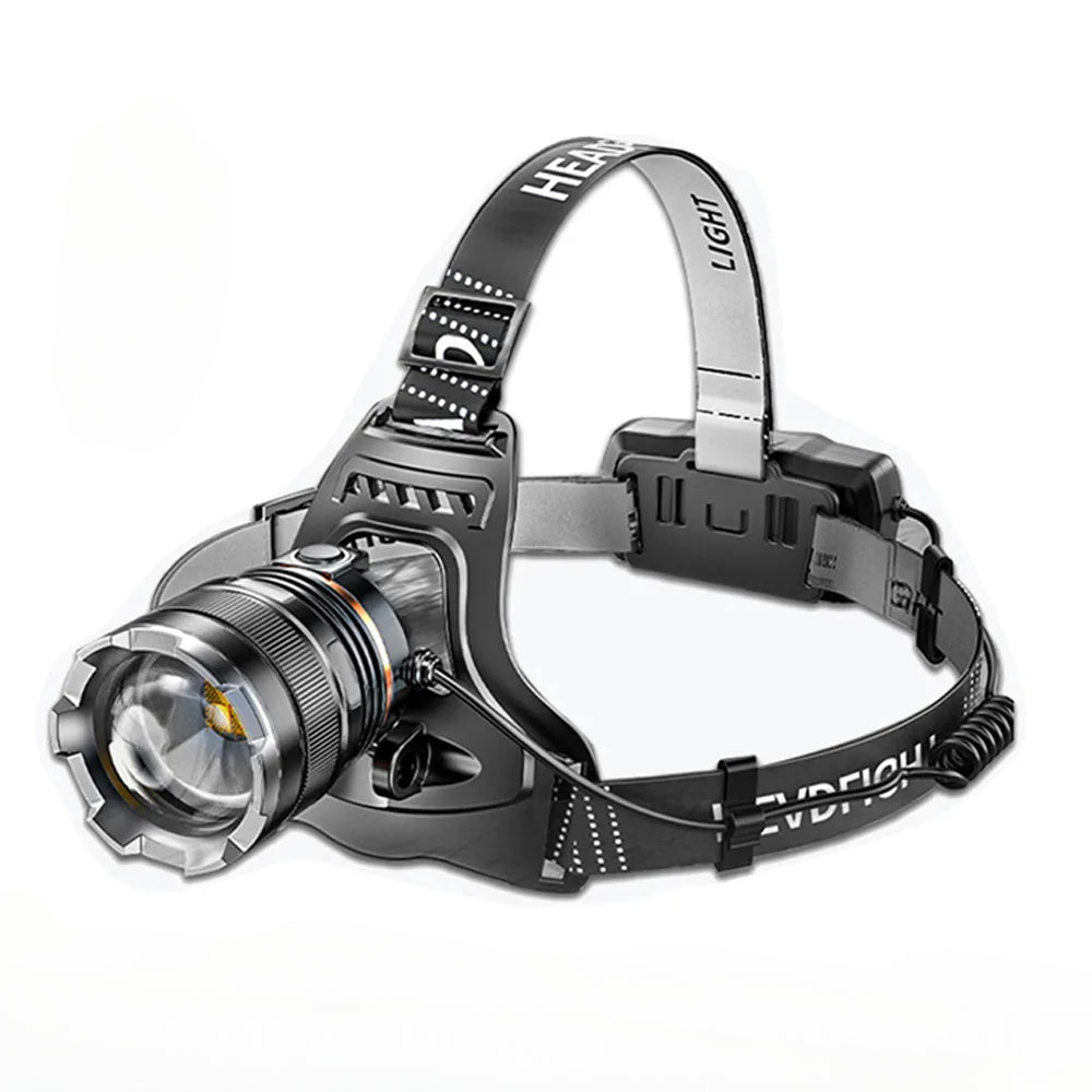 XHP50 High Powerful Headlamp USB Rechargeable Zoomable Head Flashlight Camping Fishing LED Sensor Headlight Use 18650 Battery-WAYBIKER
