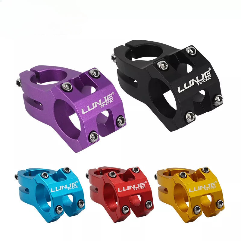 LUNJE MTB Stem 31.8x45mm High-strength Short Handlebar Stem Aluminum Alloy Bicycle Bridge Racing Downhill Bike / Road Bike Stem-WAYBIKER