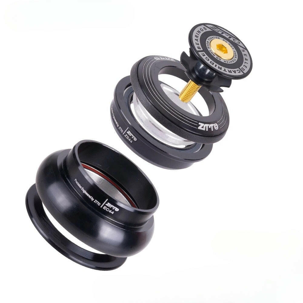 ZTTO MTB Bike Headset 44mm ZS44 EC44 CNC 1 1/8"-1 1/2" Straight Tube Frame to Tapered Tube Fork1.5 Adapter Headset Bicycle parts-WAYBIKER