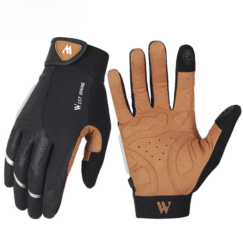 WEST BIKING Touch Screen Men Sports Cycling Gloves Women MTB Bike Gloves Motorcycle Bicycle Gloves Fitness Running Gym Riding-WAYBIKER