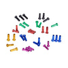 ZTTO Bicycle Nipples 14G 2.0 14mm 2.0mm High Strength Aluminum Alloy Spokes Black Red Blue Gold Green Purple Nipple-WAYBIKER