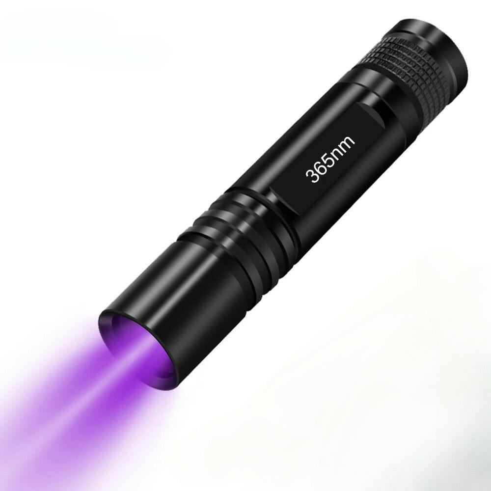 365nm UV Flashlight LED Torch Mini Ultraviolet Lights Inspection Lamp Pet Urine Stain Detector