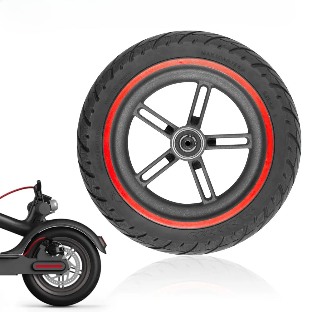 8.5 Inch Wheel Hub Solid Rear Tire Set For Xiaomi M365 Electric Scooter Explosion-Proof 8.5x2.0 Nonpneumatic Damping Wheel Parts
