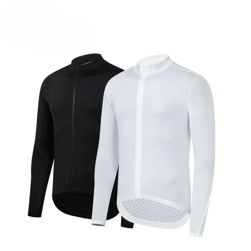 YKYWBIKE Autumn Pro Team black Long Sleeve  Jersey race 2022 cycling jersey bicycle cycling clothes Italy mesh fabric sleeve-WAYBIKER