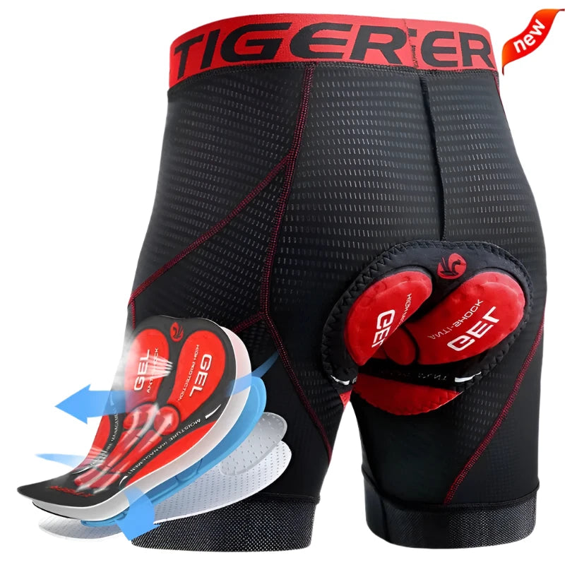 X-TIGER Cycling Shorts Breathable Mesh Cycling Underwear Gel Pad Shockproof MTB Bike Shorts Dropshipping Bicycle Underwear-WAYBIKER