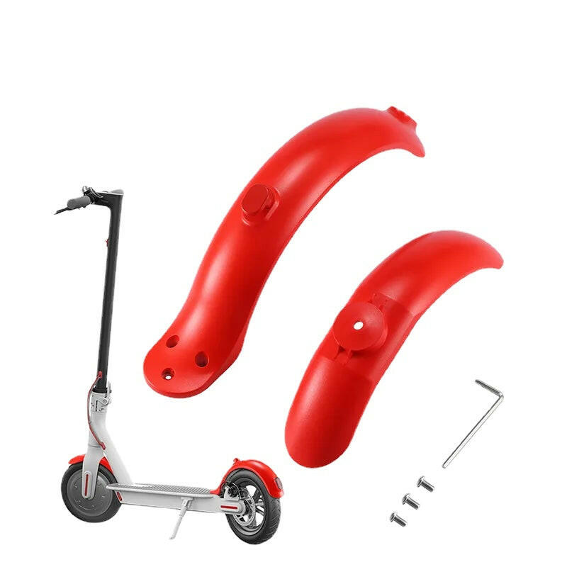 Red Fender for Xiaomi M365 1S Pro Electric Scooter Rear Front Mudguard Tyre Splash Mud Guard Fender-WAYBIKER