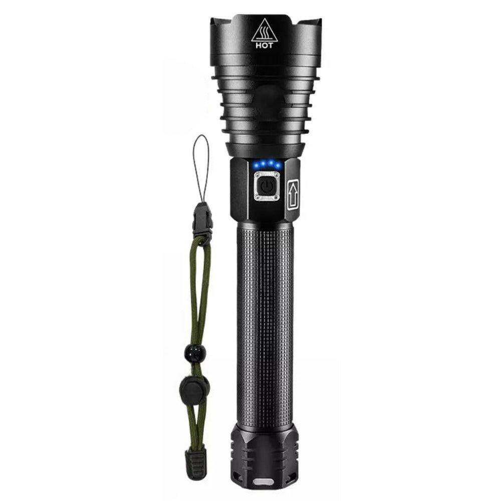 XHP360 Led Flashlight 18650 Rechargeable Torch Usb Powerful Tactical Flash Light Zoomable Hunting Lantern Waterproof Hand Lamp-WAYBIKER