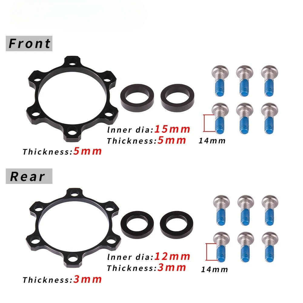 ZTTO Bicycle Boost Hub Adapter Change 12x142 to 148 15x100 to 110 110 148 Bike Hub Spacer Washer 6 Bolt standard Thru Axle 15mm-WAYBIKER