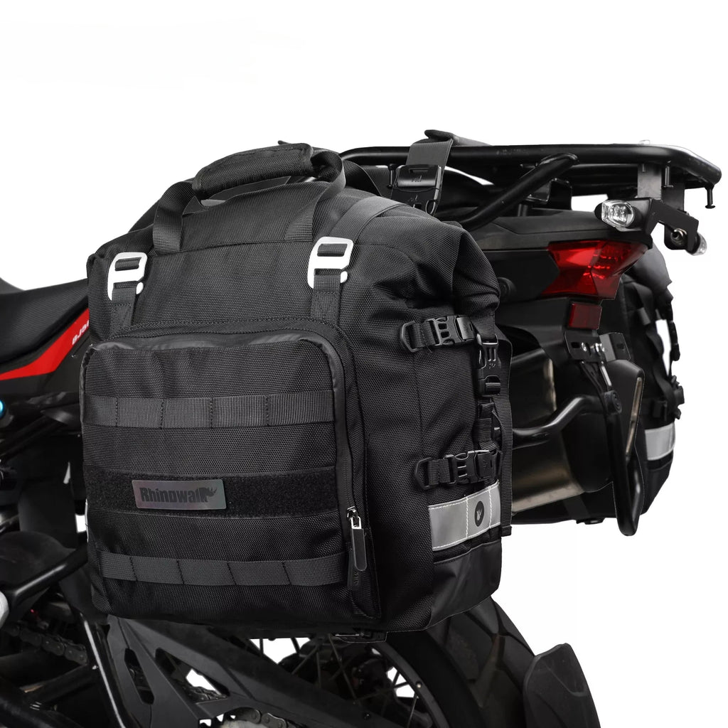 Rhinowalk 20L Motorcycle Bag Motor Saddlebag Side 1 or 2 Pcs Universal Motorbike Waterproof Removable Inner Bag Luggage Pannier