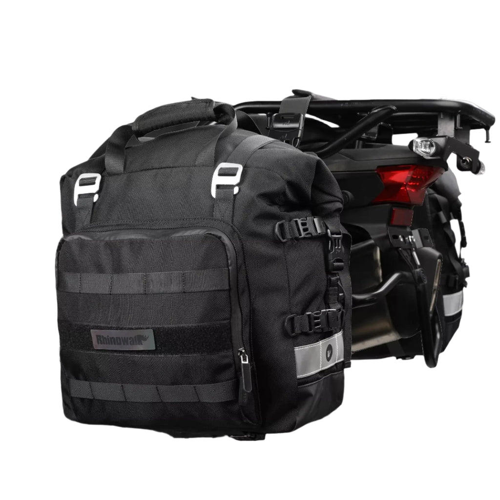 Rhinowalk 20L Motorcycle Bag Motor Saddlebag Side 1 or 2 Pcs Universal Motorbike Waterproof Removable Inner Bag Luggage Pannier-WAYBIKER