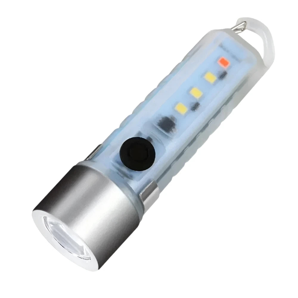 Bright Small Palm Mini COB Flashlight Usb Rechargeable Portable Clip Child Pocket Torch Hiking Camping Home Work Emergency Lamp-WAYBIKER