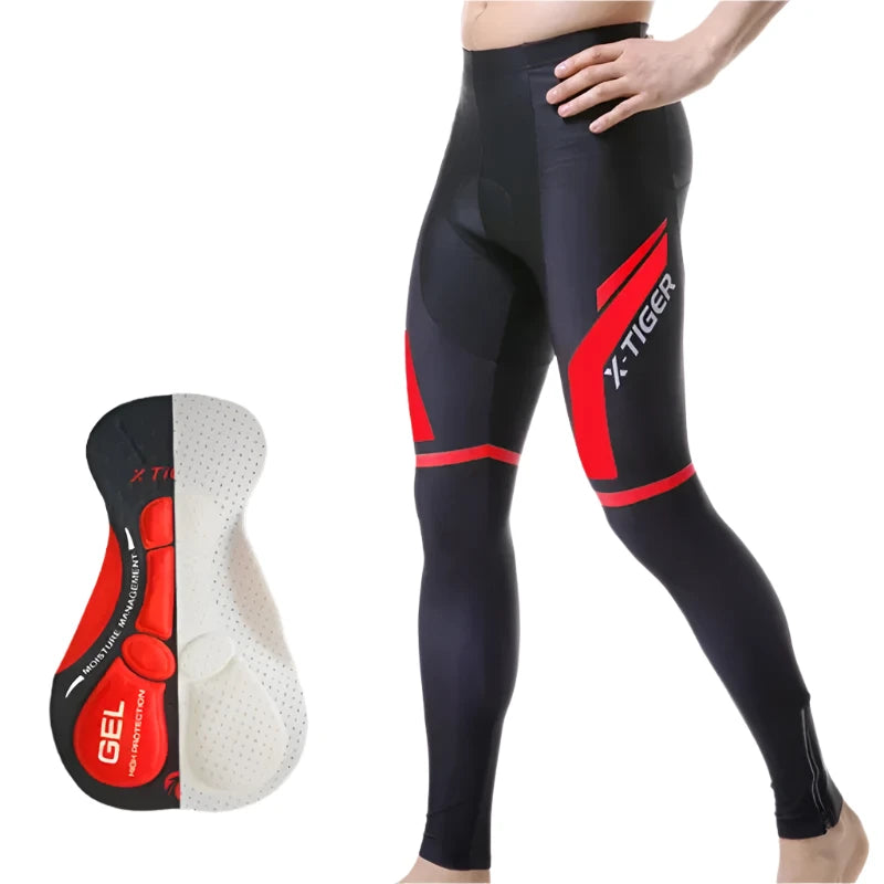 X-TIGER Cycling Pants Spring Autumn Coolmax Cycling Trousers with 5D Gel Pad Riding Bicycle Pants 100% Lycra Pantalon MTB-WAYBIKER