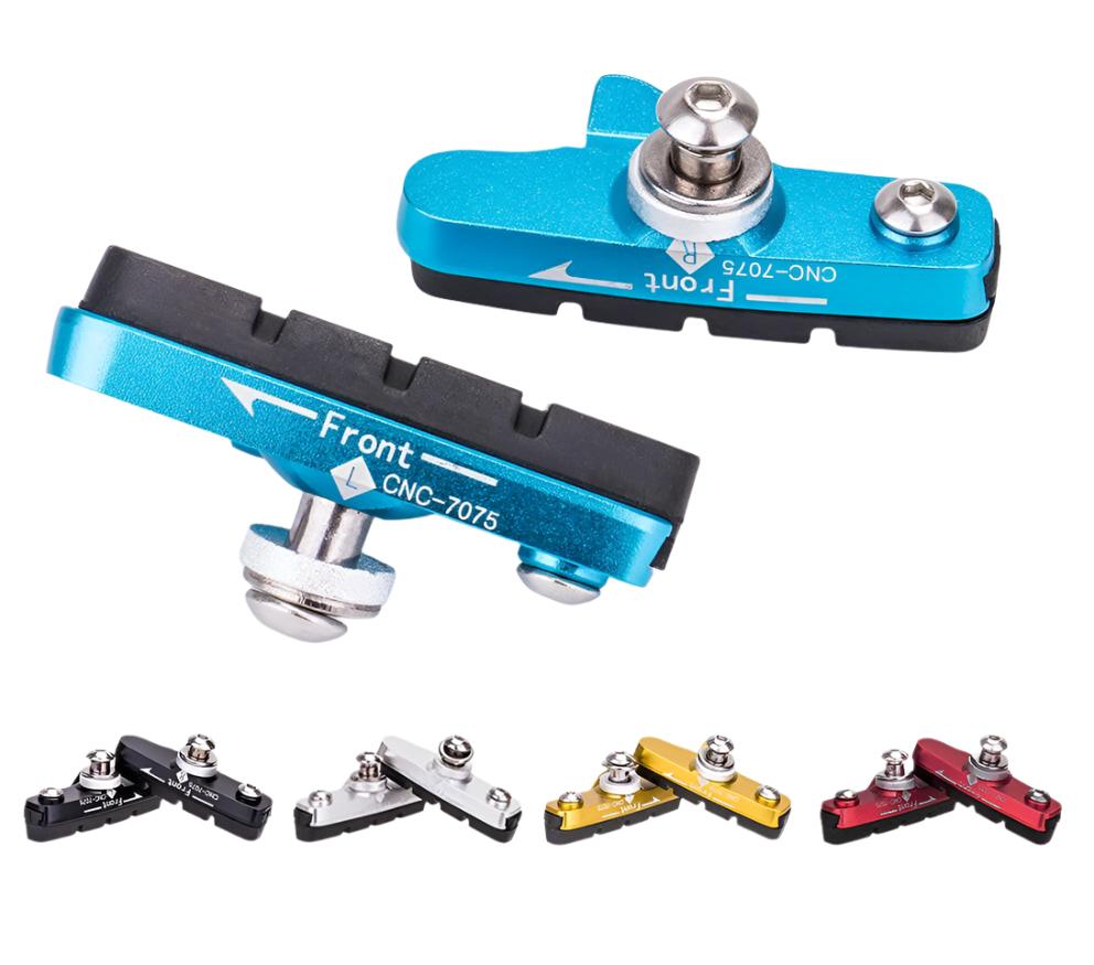 ZTTO Road Bike Brake Pads Rubber Brake Pads MTB Road Brake Block Braking Holder Shoes Cycle Brake Hoof Part V-Brake Holder Shoes-WAYBIKER