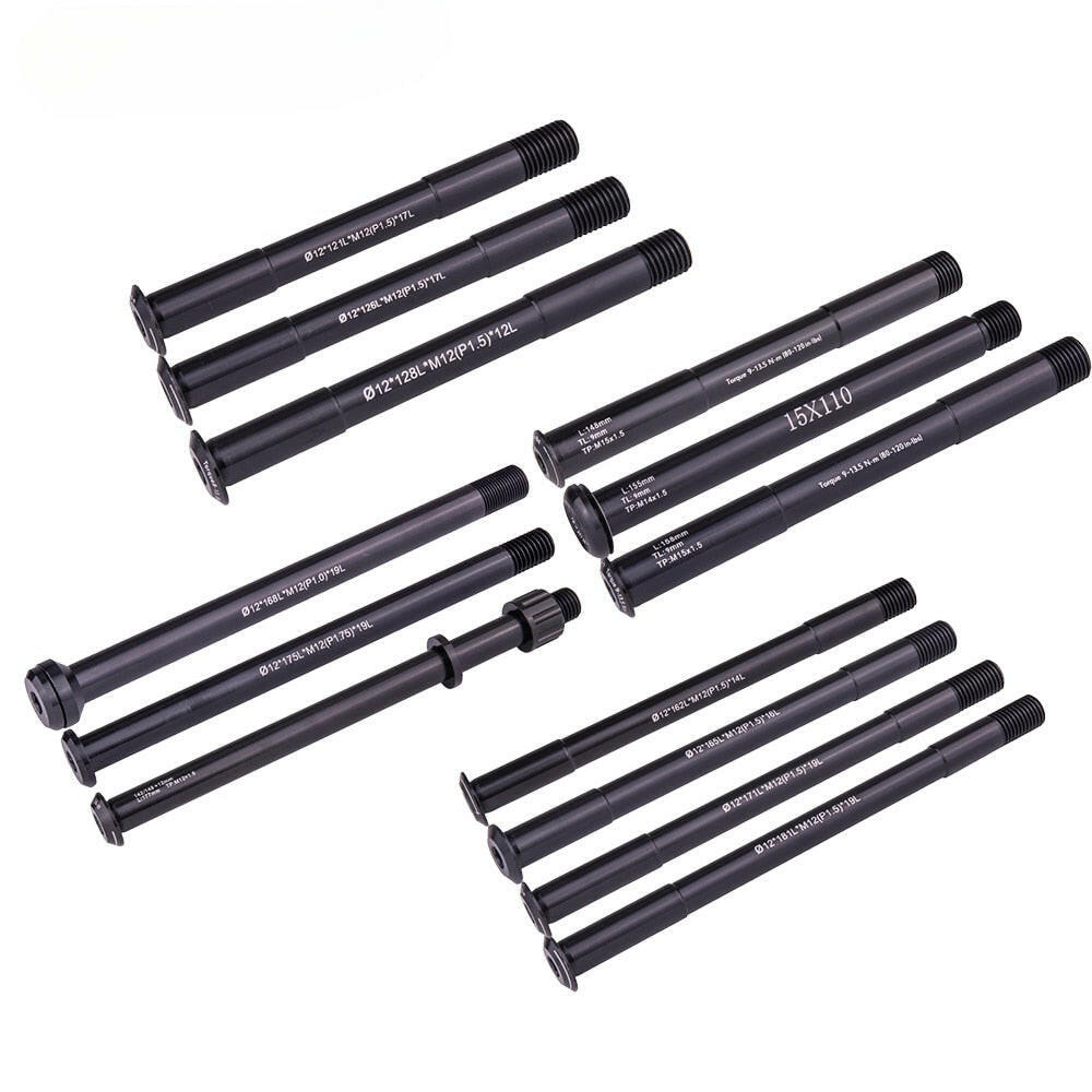 ZTTO MTB Thru axle Road Bike Shaft Front hub Rear hub Skewers 12mm 15mm Wheel Axis Hub Shaft 15x100 12x142 12x100 12x148 15x110-WAYBIKER