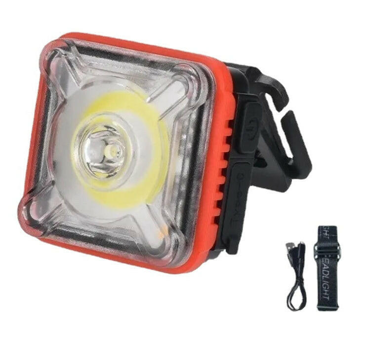 Super Bright Mini COB Headlights USB Rechargeable Portable Night Flashlight Waterproof Headlamp for Outdoor Fishing Camping Lamp-WAYBIKER