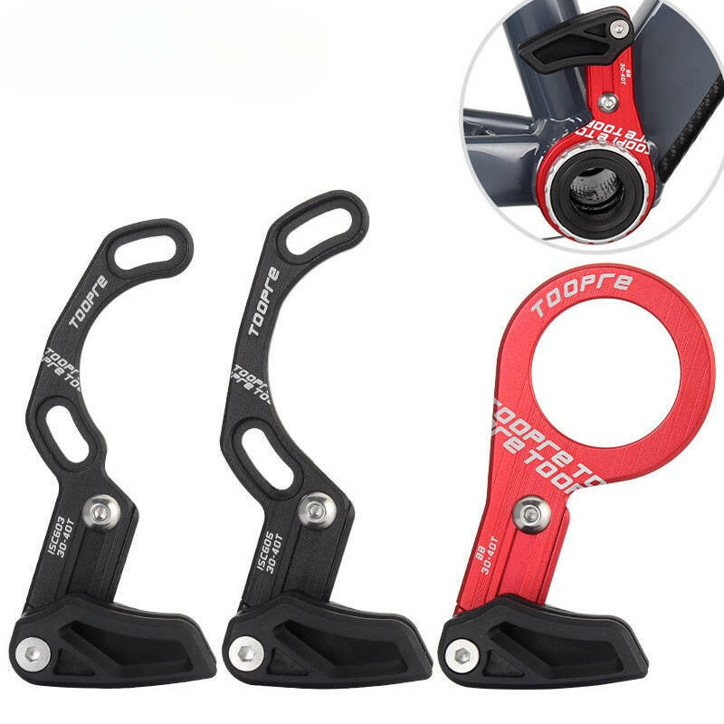 TOOPRE MTB Bicycle Chain Guide 1X System Mountain Bike Single Chain Ring Crank Drop Catcher ISCG 03 ISCG 05 BB mount 7075 CNC-WAYBIKER