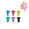 ZTTO 12 Pcs Bicycle Brake Disc color Screws MTB Bicycle M5x10mm Disk Brake Rotor Bolts T25 Torx Screws Bike Brake Accessories-WAYBIKER