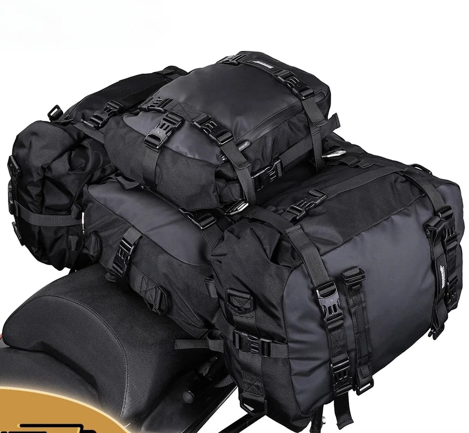 Rhinowalk Motorcycle Bag Waterproof Inner Bag Saddle Bags Luggage 10L-20L-30L Tail Bag Multi-function Outdoor Riding Backpack
