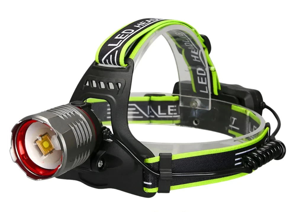 Zoomable Powerful LED Headlamp Sensor XHP50 Headlight Flashlight USB Rechargeable Head Lamp Camping Lanterna Use 18650 Battery-WAYBIKER