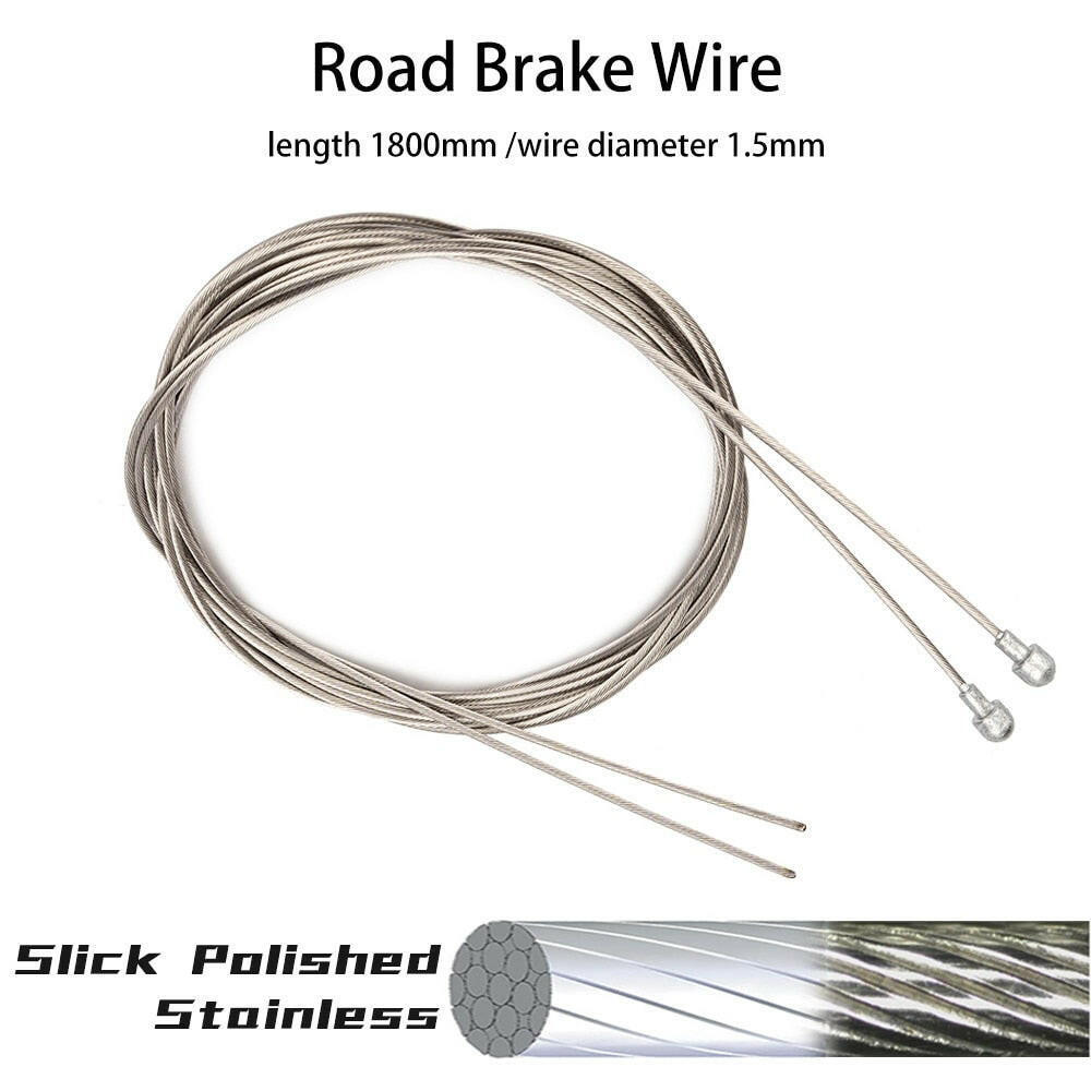 ZTTO Bicycle Stainless Steel Inner Shift Brake Wire MTB Road Bike Shifting Zinc Coat Inside Cable Line 2100mm Shifter Derailleur-WAYBIKER