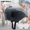 All New Aerodynamic Crono Bike Helmet Road Racing TT Bicycle Helmets Switchable Trial Cycle Helmet With Magnetic Goggle Adults