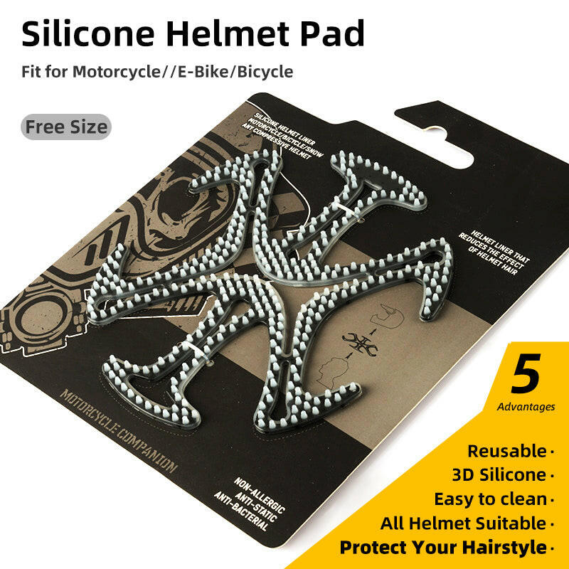 bike helmet and pads Bicycle Helmet Universal Silicone Elastic Massage Protective Pad Cycli