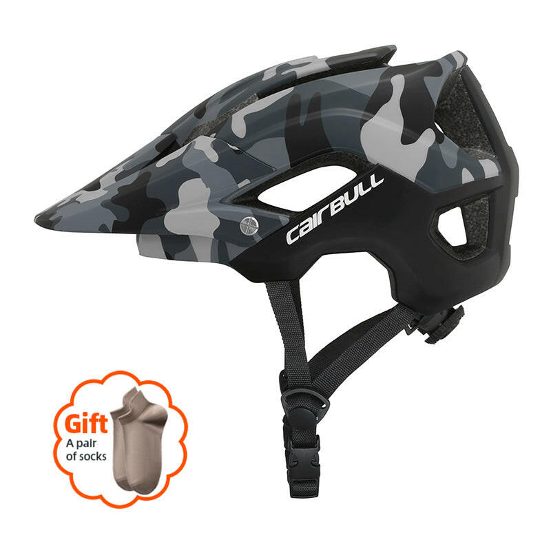 Bike Cap Bicycle Safety Sport TT Cycling Helmet With Visor MTB Mountain Integrally-Molded Specialized Trail Helmet For Women Men-WAYBIKER