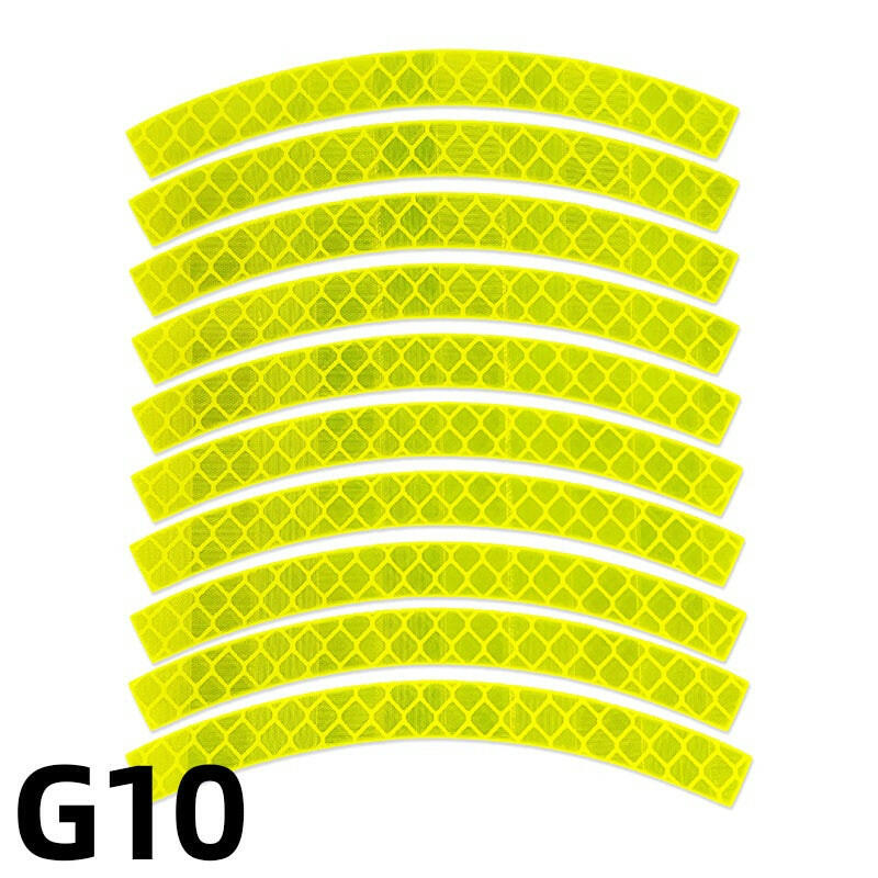 Bike Safety Stickers Night Bicycle Reflective Stickers Acrylic Self-Adhesive Cycling Decorative Anti-Collision Warning Strip-WAYBIKER