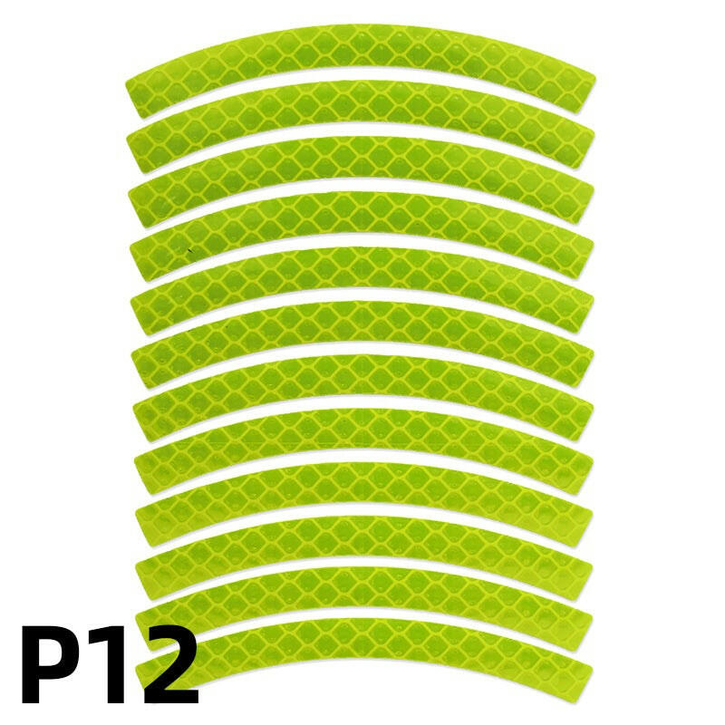 Bike Safety Stickers Night Bicycle Reflective Stickers Acrylic Self-Adhesive Cycling Decorative Anti-Collision Warning Strip-WAYBIKER