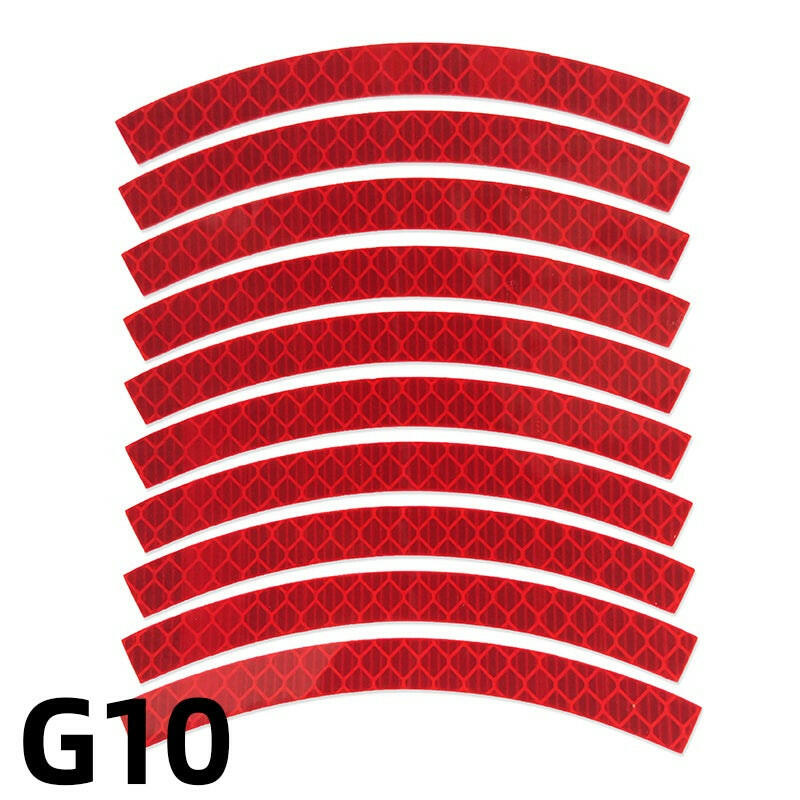 Bike Safety Stickers Night Bicycle Reflective Stickers Acrylic Self-Adhesive Cycling Decorative Anti-Collision Warning Strip-WAYBIKER