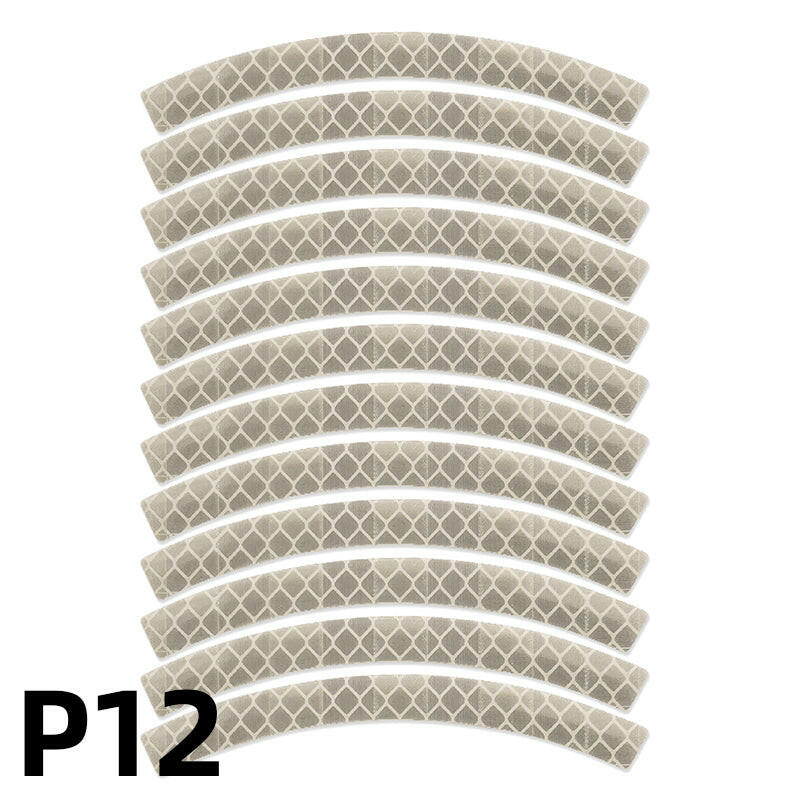 Bike Safety Stickers Night Bicycle Reflective Stickers Acrylic Self-Adhesive Cycling Decorative Anti-Collision Warning Strip-WAYBIKER