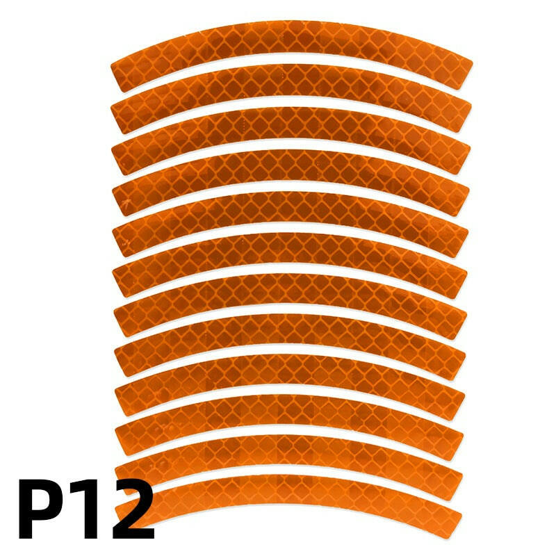 Bike Safety Stickers Night Bicycle Reflective Stickers Acrylic Self-Adhesive Cycling Decorative Anti-Collision Warning Strip-WAYBIKER