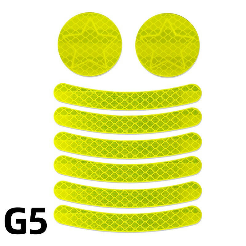 Bike Safety Stickers Night Bicycle Reflective Stickers Acrylic Self-Adhesive Cycling Decorative Anti-Collision Warning Strip-WAYBIKER