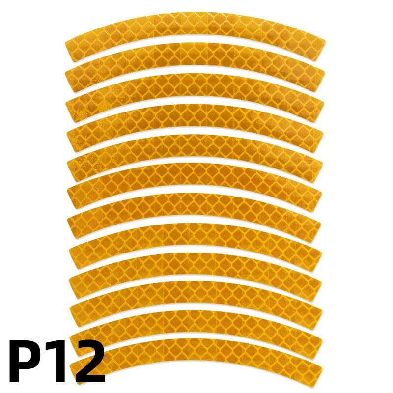 Bike Safety Stickers Night Bicycle Reflective Stickers Acrylic Self-Adhesive Cycling Decorative Anti-Collision Warning Strip-WAYBIKER