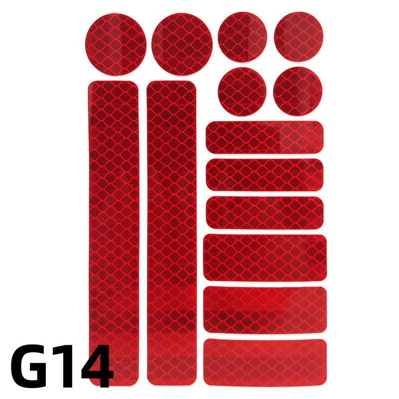 Bike Safety Stickers Night Bicycle Reflective Stickers Acrylic Self-Adhesive Cycling Decorative Anti-Collision Warning Strip-WAYBIKER