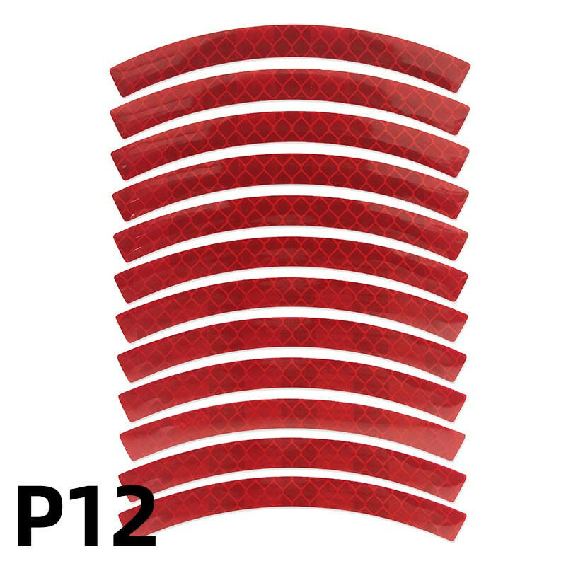 Bike Safety Stickers Night Bicycle Reflective Stickers Acrylic Self-Adhesive Cycling Decorative Anti-Collision Warning Strip-WAYBIKER