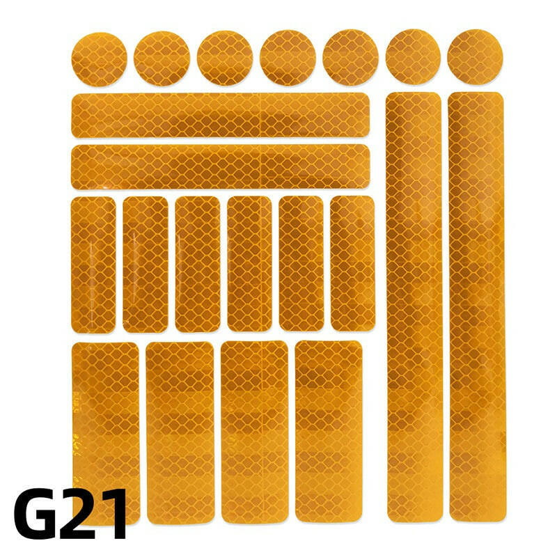 Bike Safety Stickers Night Bicycle Reflective Stickers Acrylic Self-Adhesive Cycling Decorative Anti-Collision Warning Strip-WAYBIKER