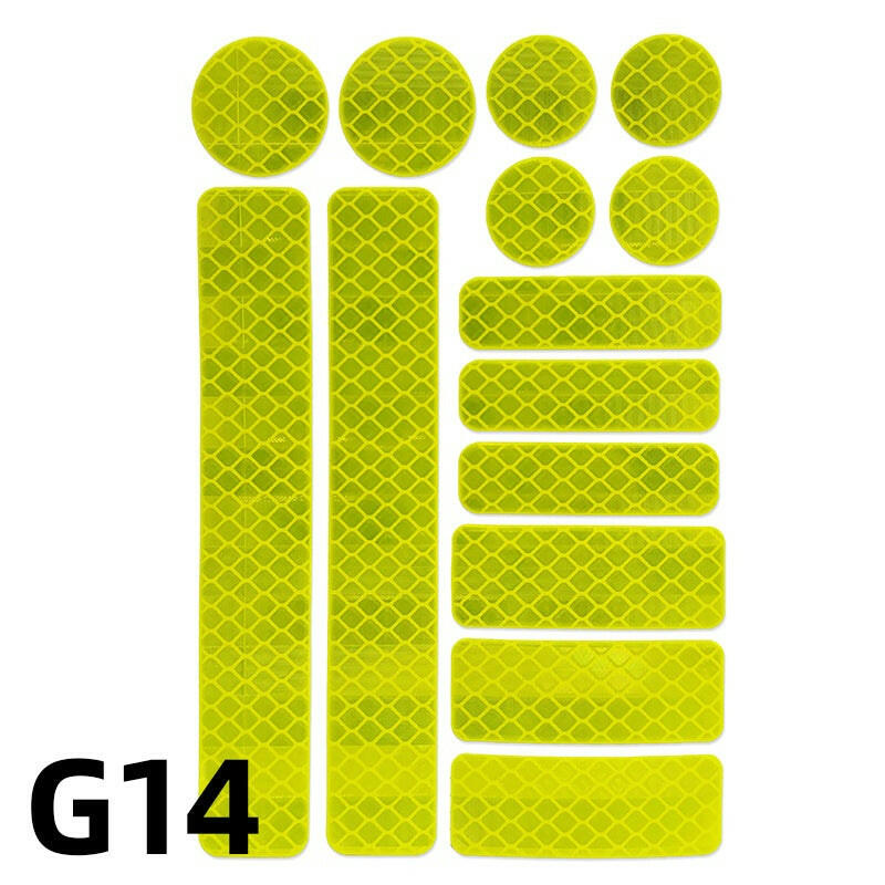 Bike Safety Stickers Night Bicycle Reflective Stickers Acrylic Self-Adhesive Cycling Decorative Anti-Collision Warning Strip-WAYBIKER